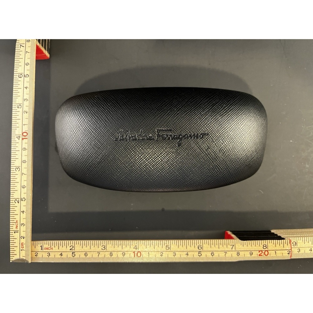 Salvatore Ferragamo Black Plastic Hard Case ONLY for Sunglasses or Eyeglasses